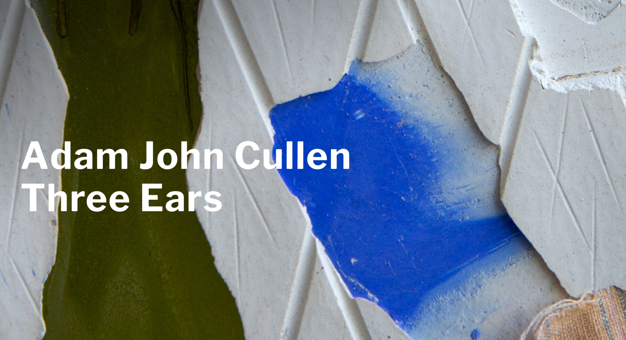 Web banner featuring exhibition title text and a close-up detail photo of a ceramic artwork