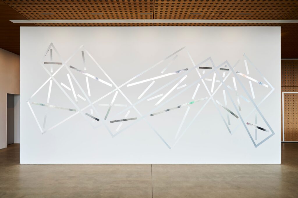 Kerrie Poliness, 'Swamp Drawing' Furphy Family Art Wall installation, 2025. Photo: Leon Schoots